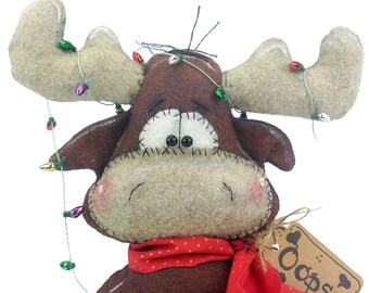 christmas moose etsy