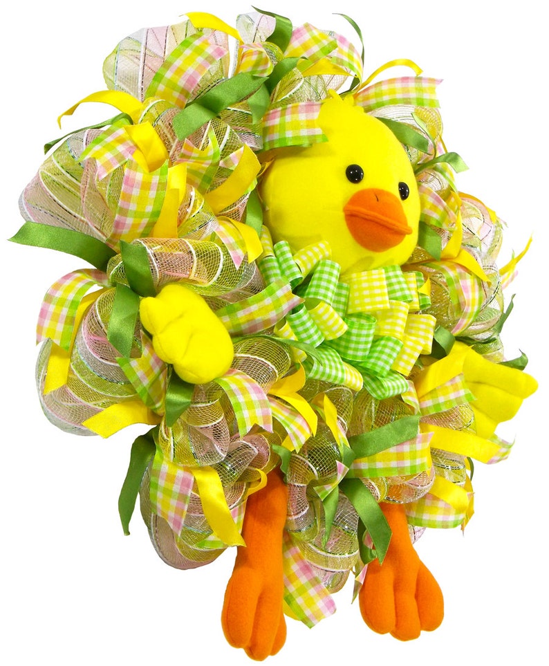 Baby Duck Wreath Nursery Decor Duck Wreath Baby Wreath Baby Shower Gift New Baby Gift Baby Decor Gender Neutral