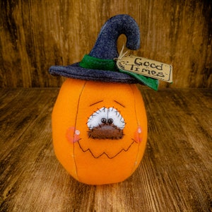 Pumpkin Witch - Halloween Pumpkin - Decorative Doll - Collectible - Table Top Decor - Tiered Tray - Wreath Decor - Centerpiece Decor