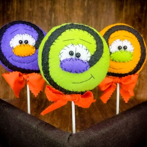 Halloween Lollipop Set - Lollipop Decor - Primitive Lollipop -Candy Decor - Lollipop Candy - Candy Lollipop - Faux Lollipop - Faux Candy