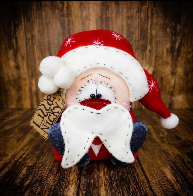Primitive Santa - Santa Clause - Merry Christmas - Christmas Decor - Happy Holiday - Primitive Decor - Saint Nick - Centerpiece Attachment image 6
