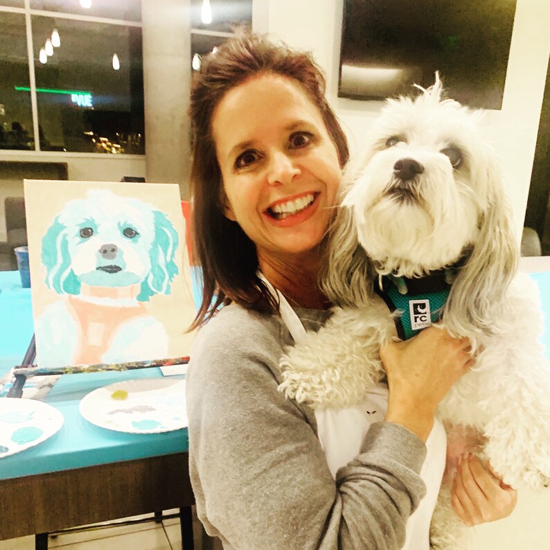 Paint by Number Adult Painting Kits Paint Your Pet Kit Pet Etsy