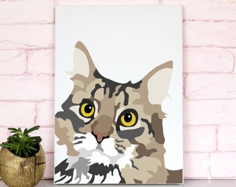 BEST Mother's Day Gift, Pet Portraits, Canvas Painting, Painting from Photo, Custom Pet Portrait, Pet Memorial Gift, Paint Your Pet