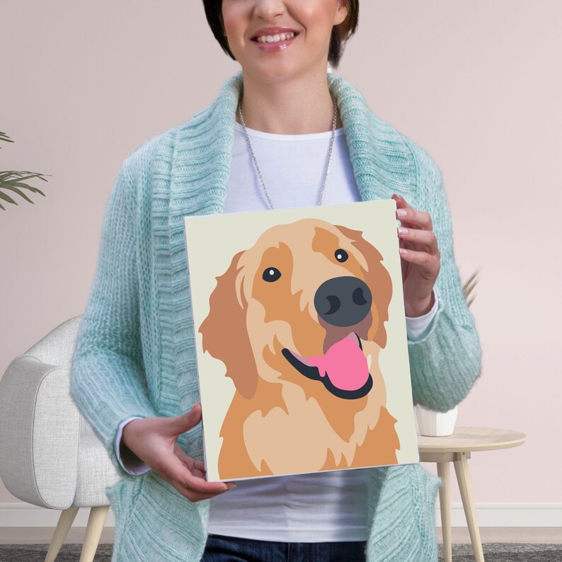 Paint Your Pet Kit Paint by Number Pet Portrait Painting Etsy