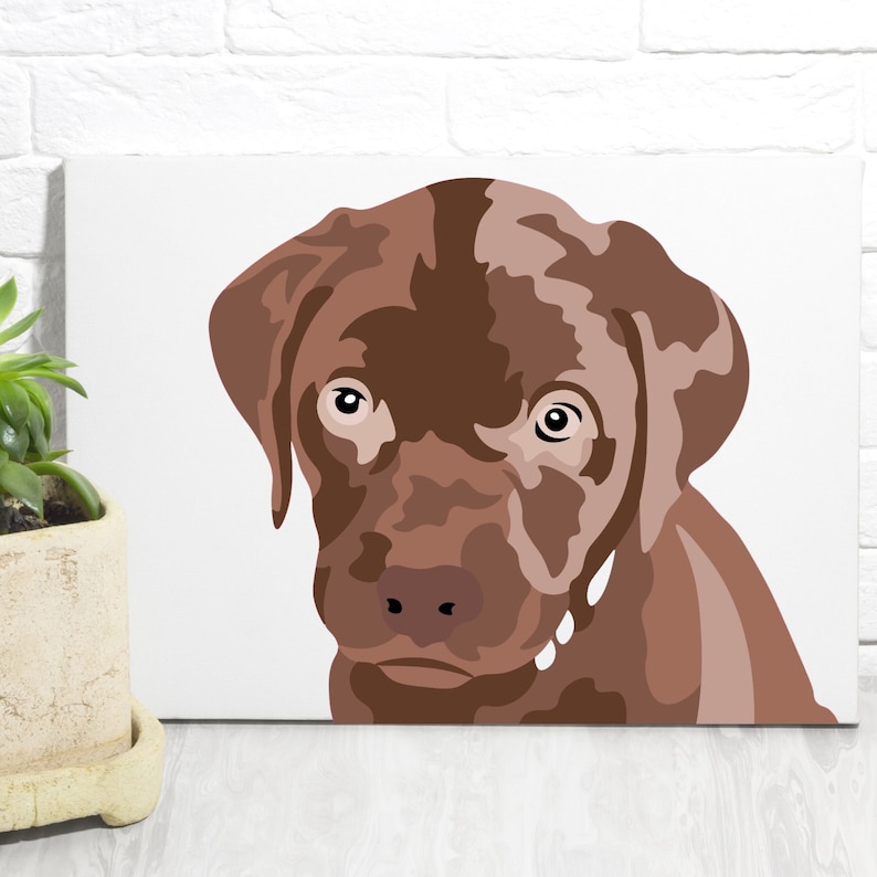 Paint By Number Kit, Paint Your Pet on Canvas Dog Lovers Cat Lovers Unique Gift Ideas Paint Your Pet Dog Mom Pet Portrait Personalized Gift 