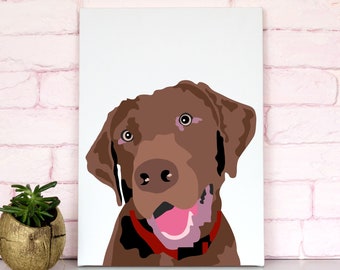 MOTHER'S DAY GIFT, Pet Portraits, Canvas Painting, Painting from Photo, Custom Pet Portrait, Pet Memorial Gift, Paint Your Pet, Pet Art