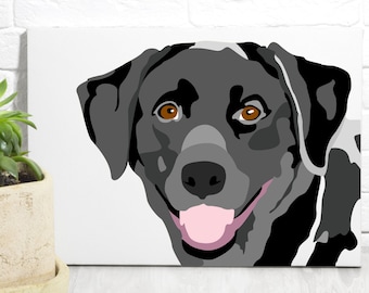 Paint Your Pet Kit, Paint By Number, Pet Portrait Painting Kit, Dog Lover Gifts, Dog Memorial Gifts, Mother's Day Gifts for Dog Lovers