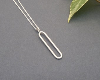 Sterling silver necklace-Minimalist-Contemporary-Handmade jewellery-Fine jewelry-Jewelry for the office-Mothers day-Gifts for her   (622)