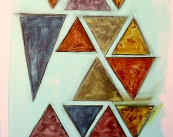 Earthy Triangles Composition