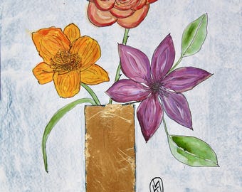 June Garden Bouquet Original Painting