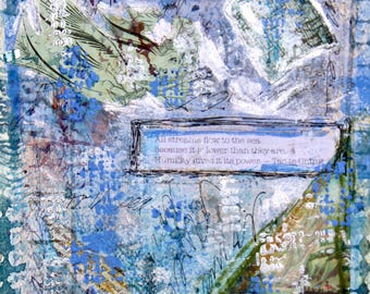 Humility Quote Collage Word Art Original painting