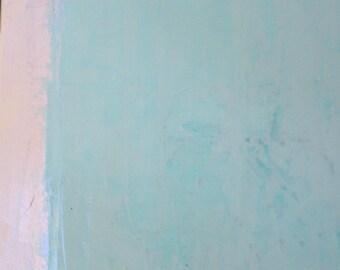 Pastel Sublime Blue Monochromatic Iridescent Original Painting