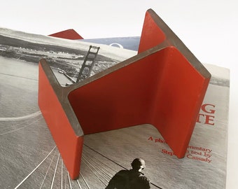 Golden Gate Bridge Handrail 2-lb I-Beam Paperweight/Bookend-San Francisco-Graduation-Housewarming-Wedding-Birthday-Christmas Gift