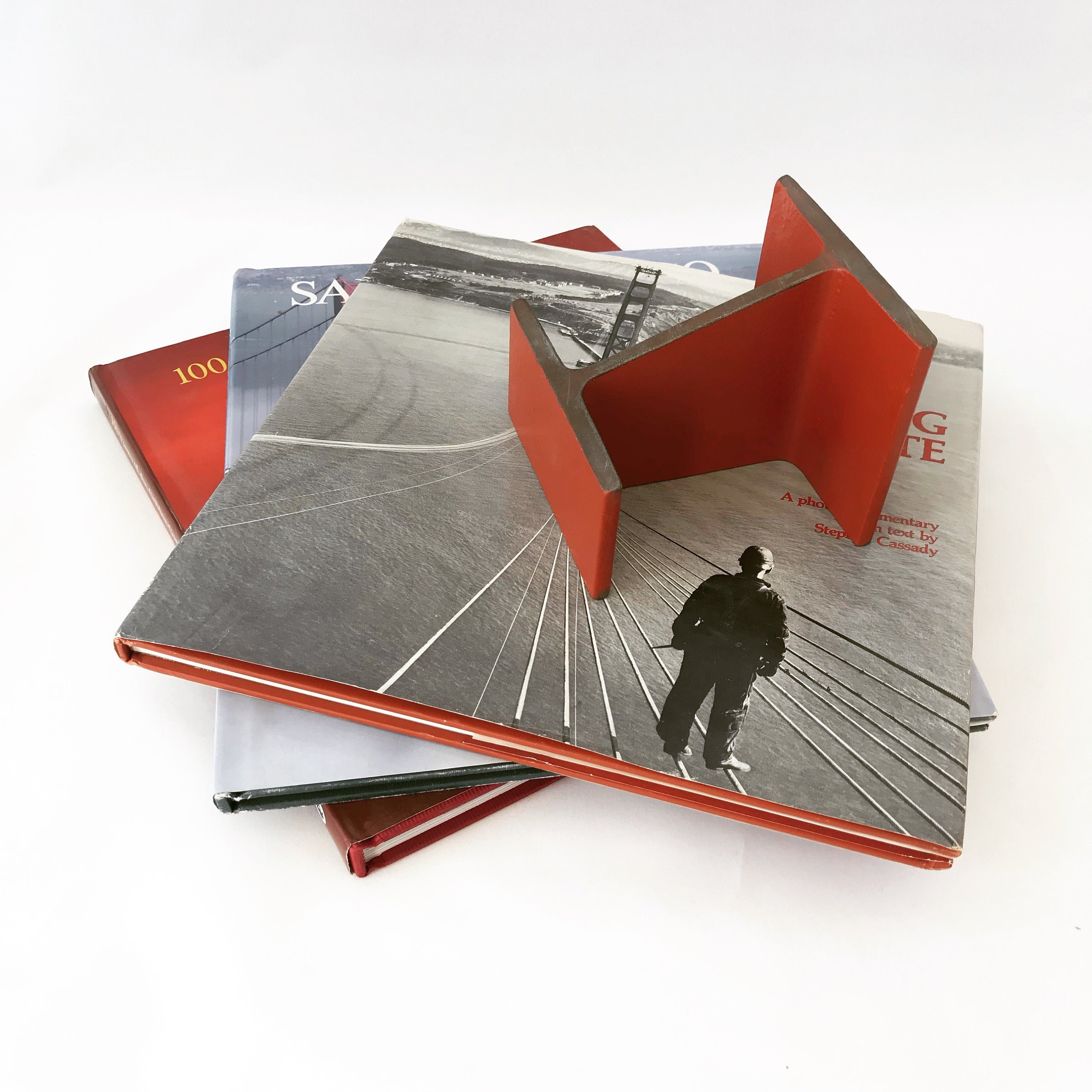 Golden Gate Bridge Handrail 2-lb I-Beam Bookend-San Francisco-Graduation-Housewarming-Wedding-Birthday-Christmas Gift