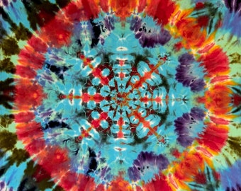 Hand dyed Mandala tapestry(#100)