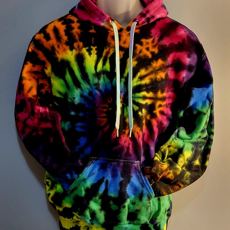 Tie Dye Striped Hoodie main image 1