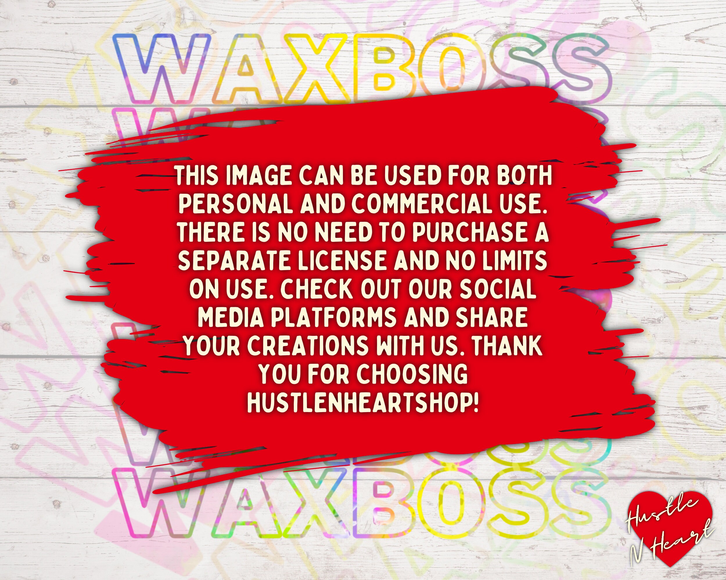 Wax Boss PNG Digital Download File Print and Cut File Etsy