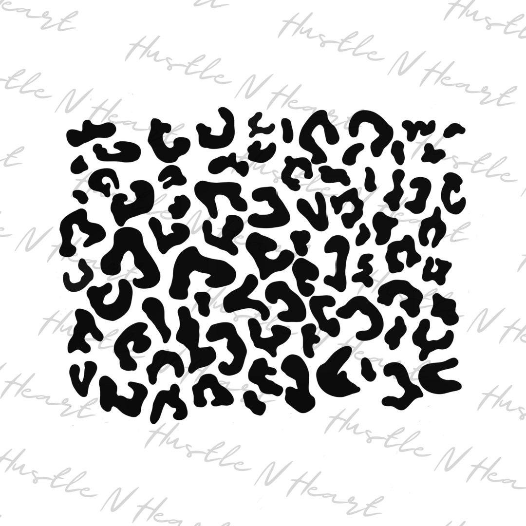 Leopard Print Background Png Digital Download Print And Cut Etsy 