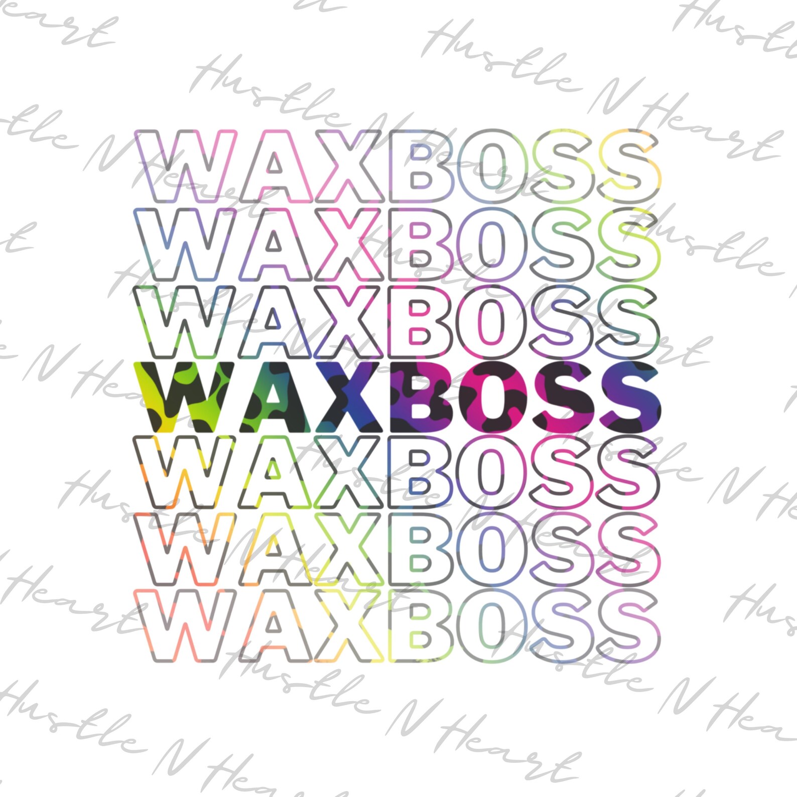 Wax Boss PNG Digital Download File Print and Cut File Etsy