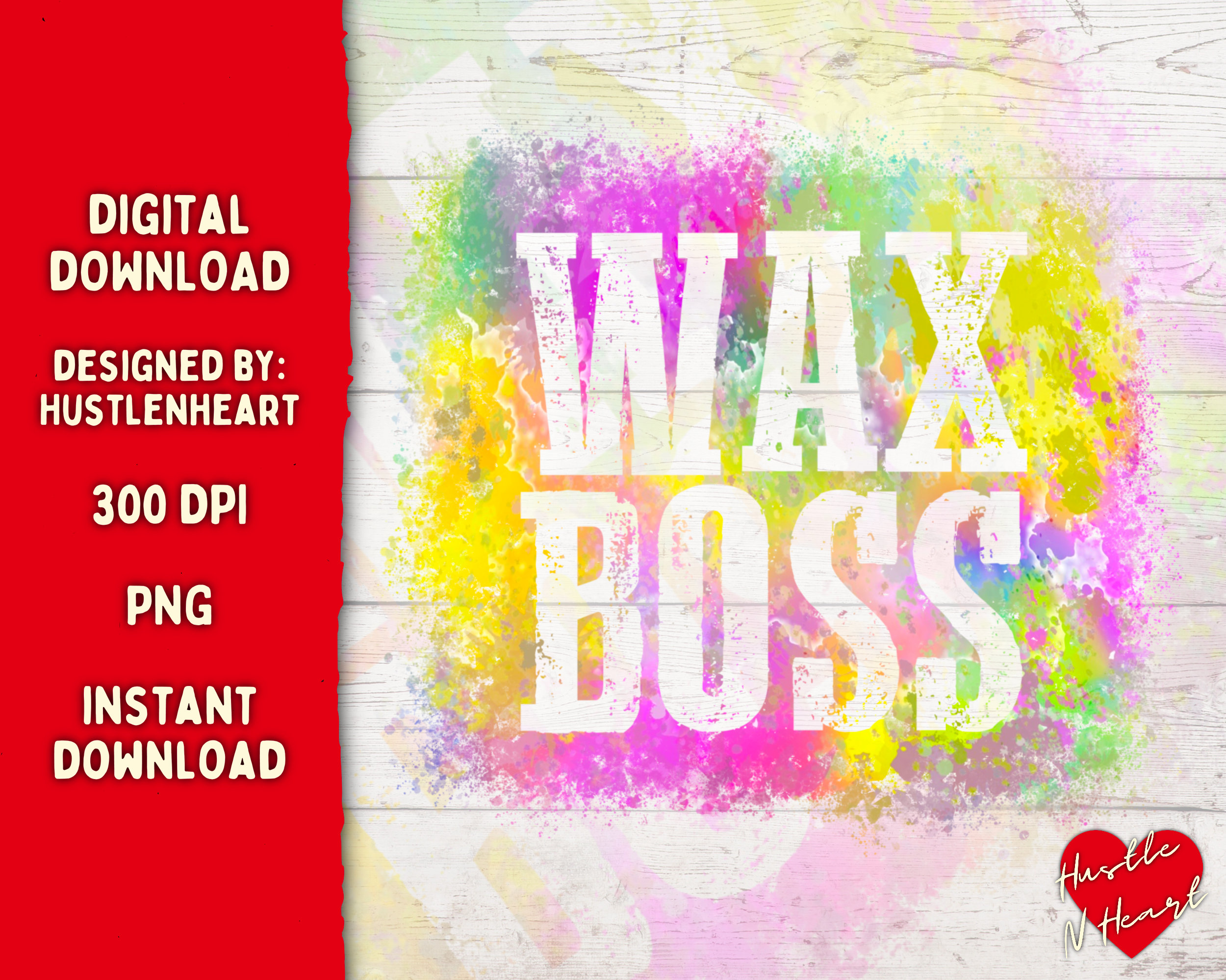 Wax Boss PNG Digital Download File Print and Cut File Etsy