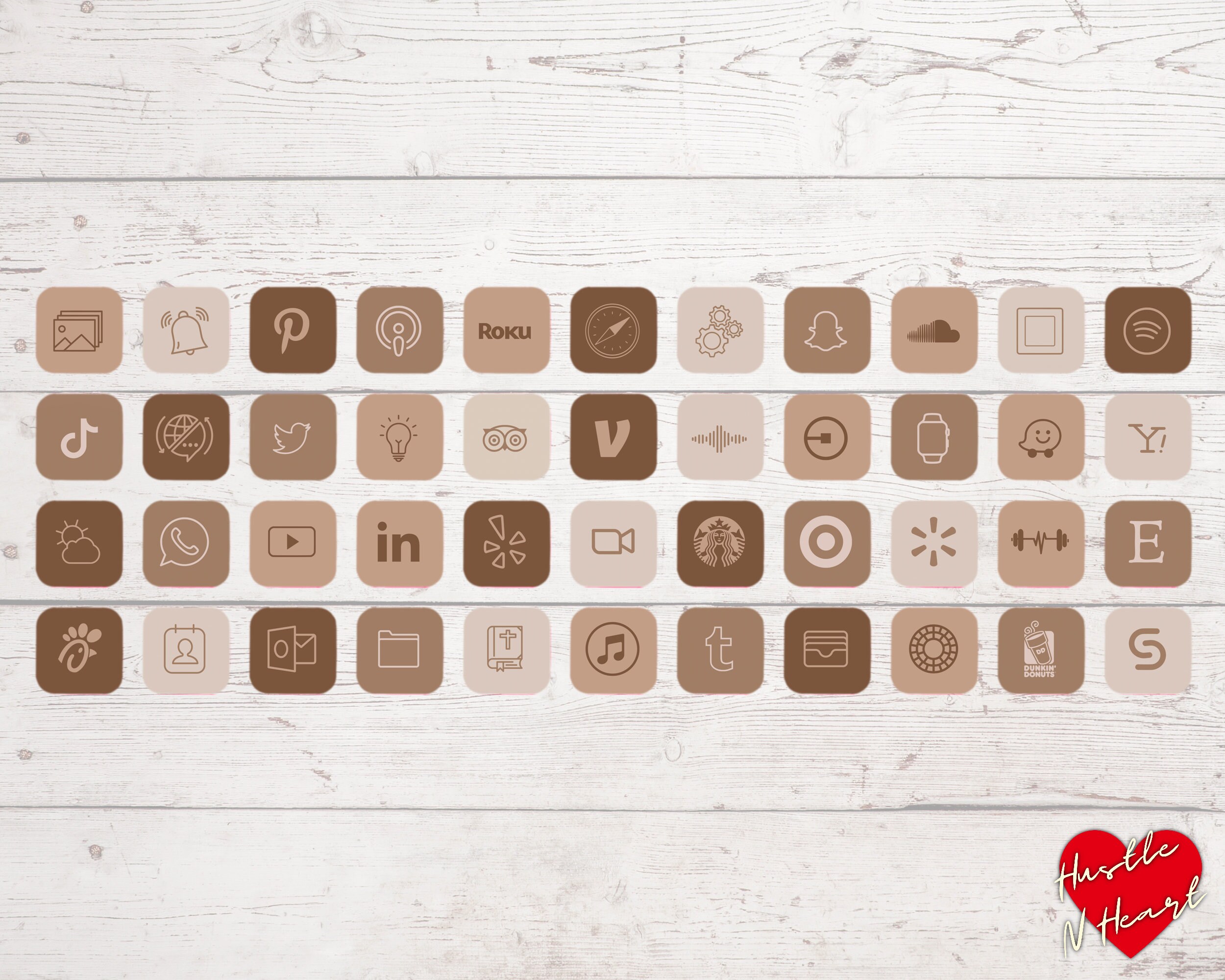 Buy 88 Custom App Icons Tan and Fabulous Aesthetic PLUS Extras Online