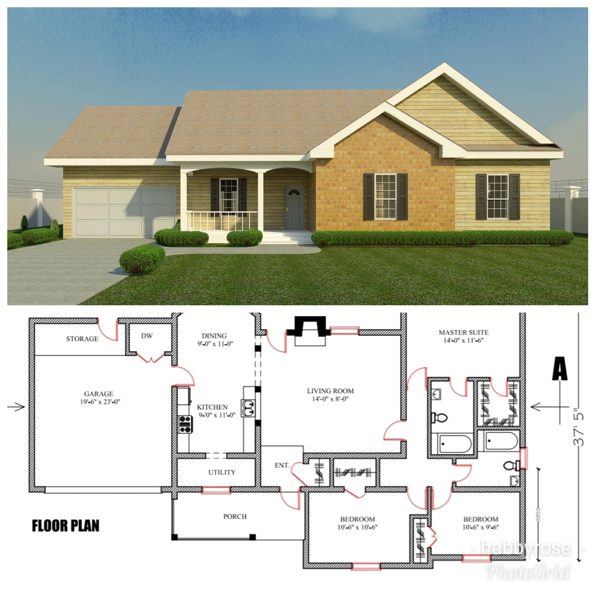 HOUSE PLANS For 3 BEDROOMS Blueprints Drawing For Small Home Etsy Ireland HOUSE PLANS For 3 BEDROOMS Blueprints Drawing For Small Home Etsy Ireland