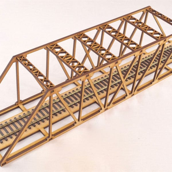 OO Gauge Single Track Girder Bridge by WWS – Model Railway MDF Scenery