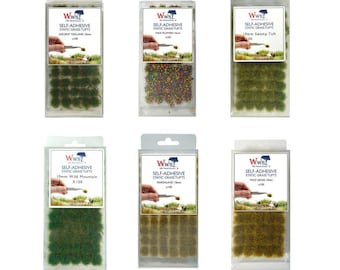10mm Static Grass Tufts: Model Railway Scenery - Set of 100