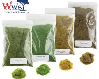 Static Grass Starter Kit: Model Railway Wargame Scenery - 4 Colors