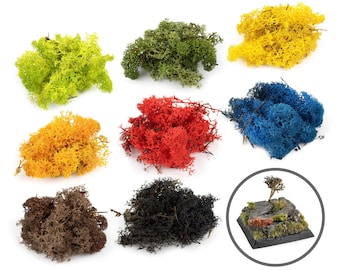 Lichen Moss Model Foliage – Natural Scenery Landscape Modelling Trees Bushes Hedges Diorama