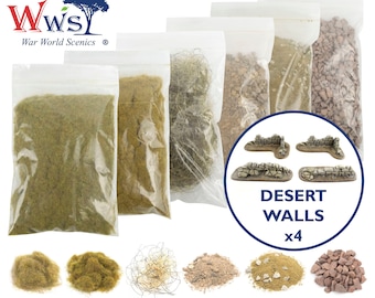 Desert Storm Miniature Basing Kit: Wargame Terrain Model Scenery