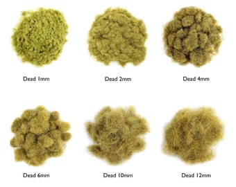 WWS Dead Static Grass | Wählen Sie Größe und Länge | Material Modellbau