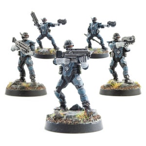 WWG Futuristic Law Enforcement Officers (wybierz typ) – 28 mm Heroic Scale Sci-Fi Wargame Miniatures Figures Model Minis Enforcer Wargaming
