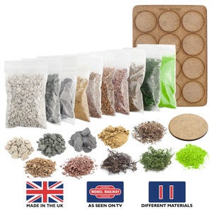 Bases para miniaturas y materiales para bases: figuras de terreno de 28 mm para Wargaming, modelismo de dioramas