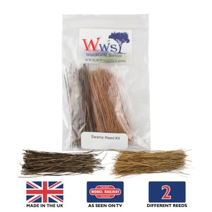 War World Scenics Swamp Reed Kit – Modelspoor Spoorweg Wargame Landschap Terrein Landschap Diorama Materialen Rivierbaan Alle meters