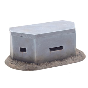 World at War Large Pillbox Bunker with Removable Roof – 28mm WW1 Wargame Terrain Scenery Western Front Battlefield Military