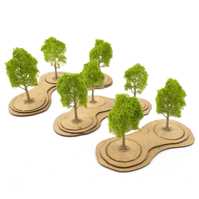 Wwscenics MDF Tree Bases (choose Size & Quantity) – Tabletop Scenery ...