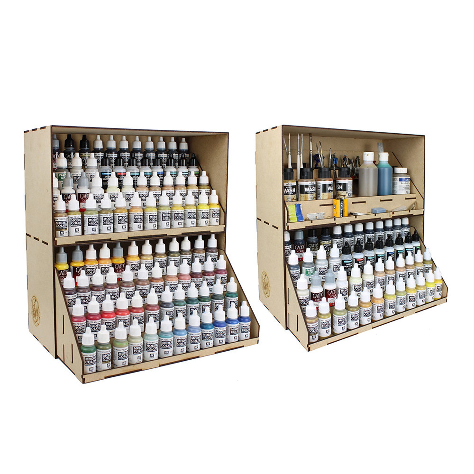 Mdf Station Wwscenics MDF Modular Paint Station System - Set 5 – Double Stackable ...