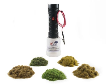 WWS Pro Gras Micro Applikator & Böschungs Set – Modelleisenbahn Diorama Gelände