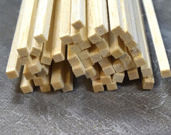 3/32 x 3/32 x 12" 45 Pack WWS Balsa Wood Strips 2.4 x 2.4 x 305mm Modelling 3/32 x 3/32 x 12" 45 Pack WWS Balsa Wood Strips 2.4 x 2.4 x 305mm Modelling