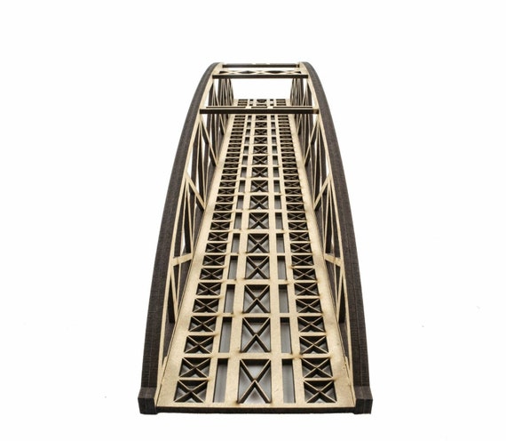 Puente En Espiral De 3 Niveles Para Trenes De Madera | 8 Pilares De PLA Reciclable | Compatible Con Brio, Ikea, Hape