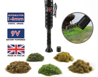 Pro Grass Detailer Statischer Gras Applikator | Modelleisenbahn, Wargaming Gelände-Werkzeug