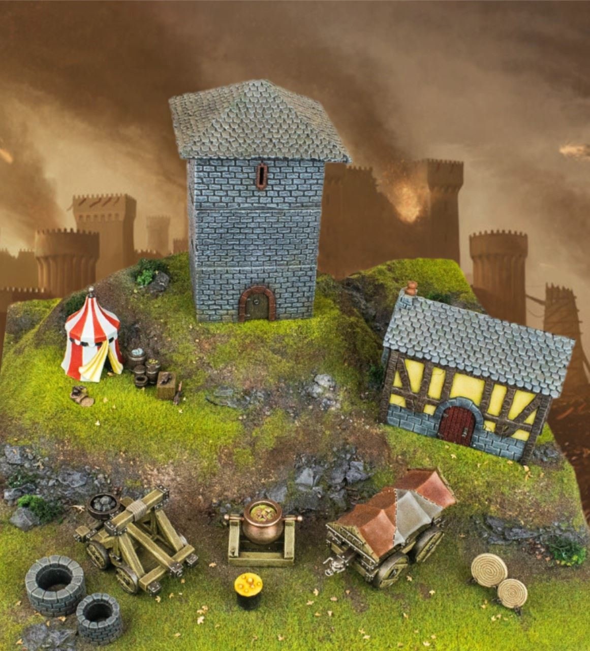 PLAYMOBIL MOYEN-AGE - Belier Tour de Siège des Chevaliers 3887 EUR 10