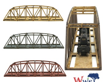 N-Gauge MDF Camelback Bridge: 200mm Railway Diorama