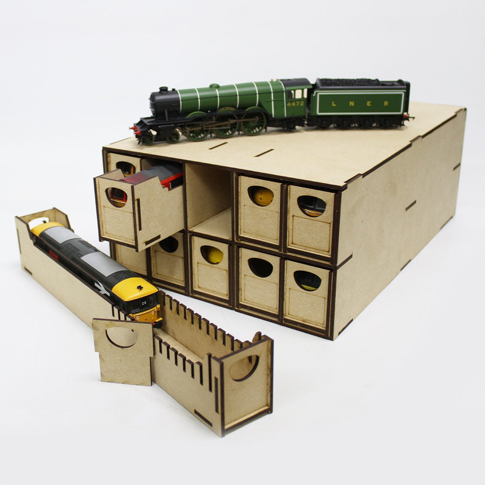 Loco Storage Box for N-Gauge | 10 Drawer | WWScenics