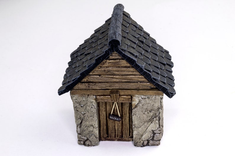 Fantasy Village Set of 4 Houses for 28mm Medieval Wargaming Wargame Terrain Model Scenery RPG Tabletop Figure Miniature House Building image 10
