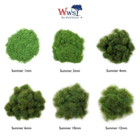 WWS Summer Static Grass 4mm Railway WarGames Scenery Modelling 