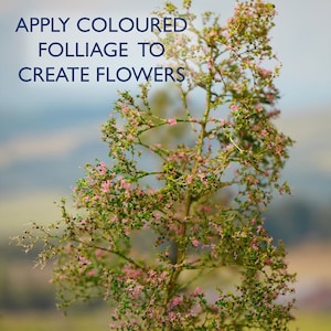 Arbres En Mousse De Mer - Boîte Tailles Mélangées Pour Décors De Modélisme