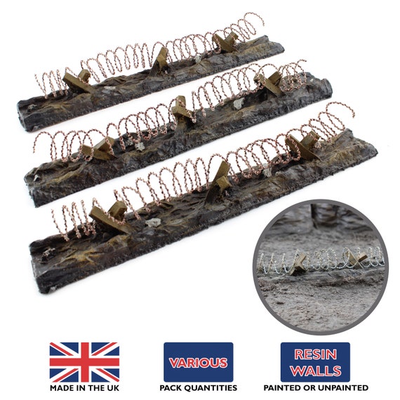 WWG Yorkshire Stone Wall – Wargaming Pre-Painted//Unpainted, Choose Type