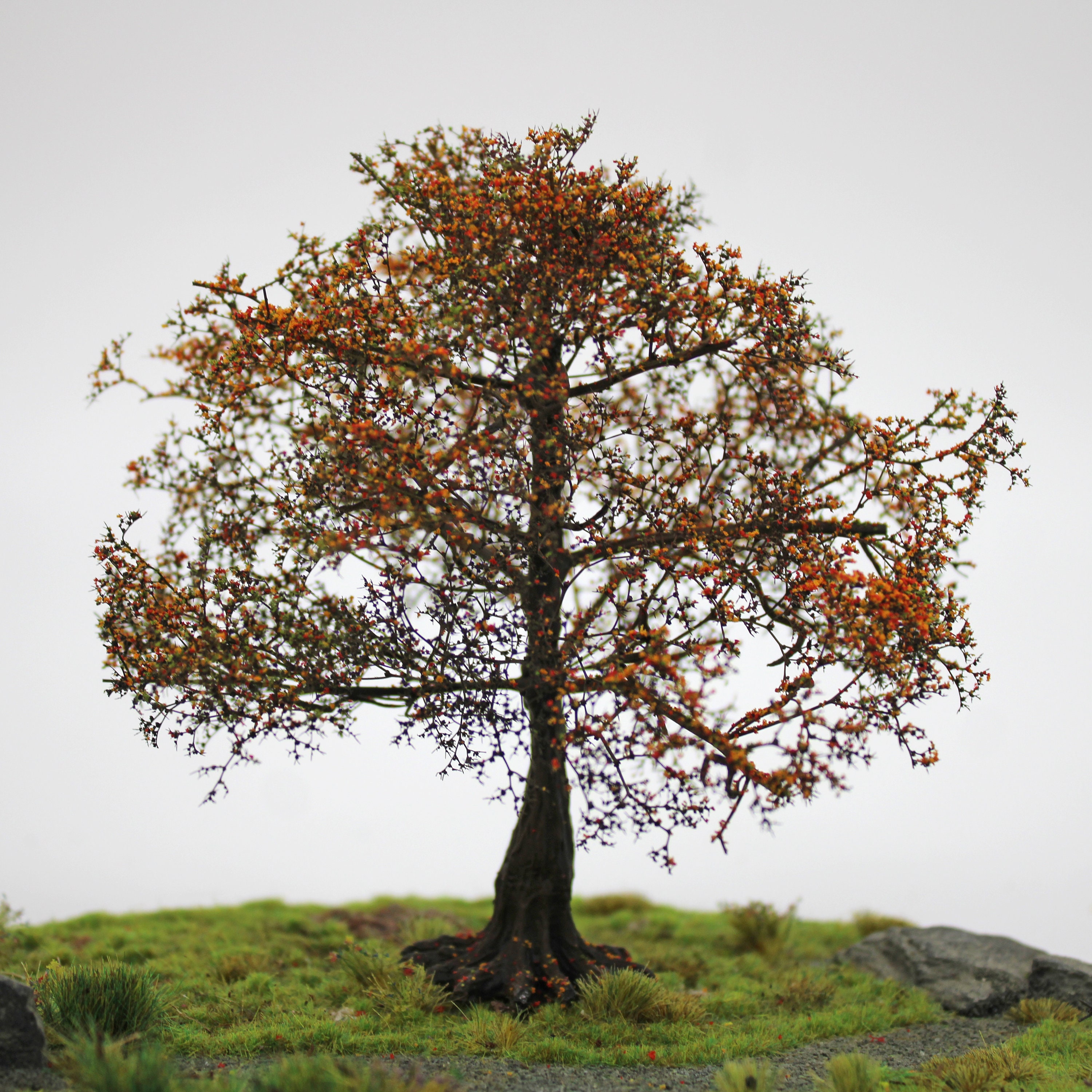 Handmade Miniature Tree: Realistic Model Scenery for Diorama, Railway, and Tabletop